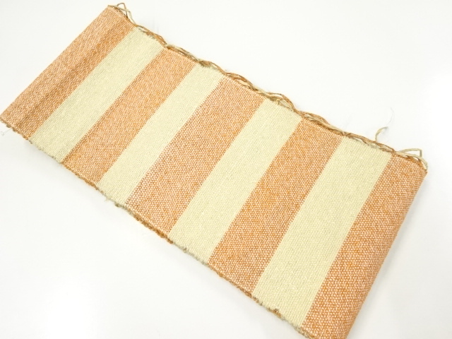 JAPANESE KIMONO / ANTIQUE COTTON SAKIORI HANHABA OBI
